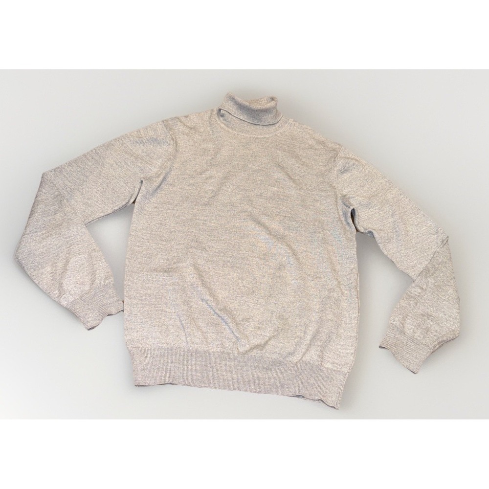 Lorenzo Magi Gray Wool Blend Turtle Neck  Sweater Made in Italy